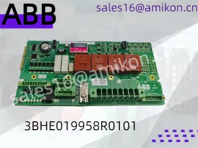 ABB 3BHE019958R0101: A placa de controle essencial para automação industrial